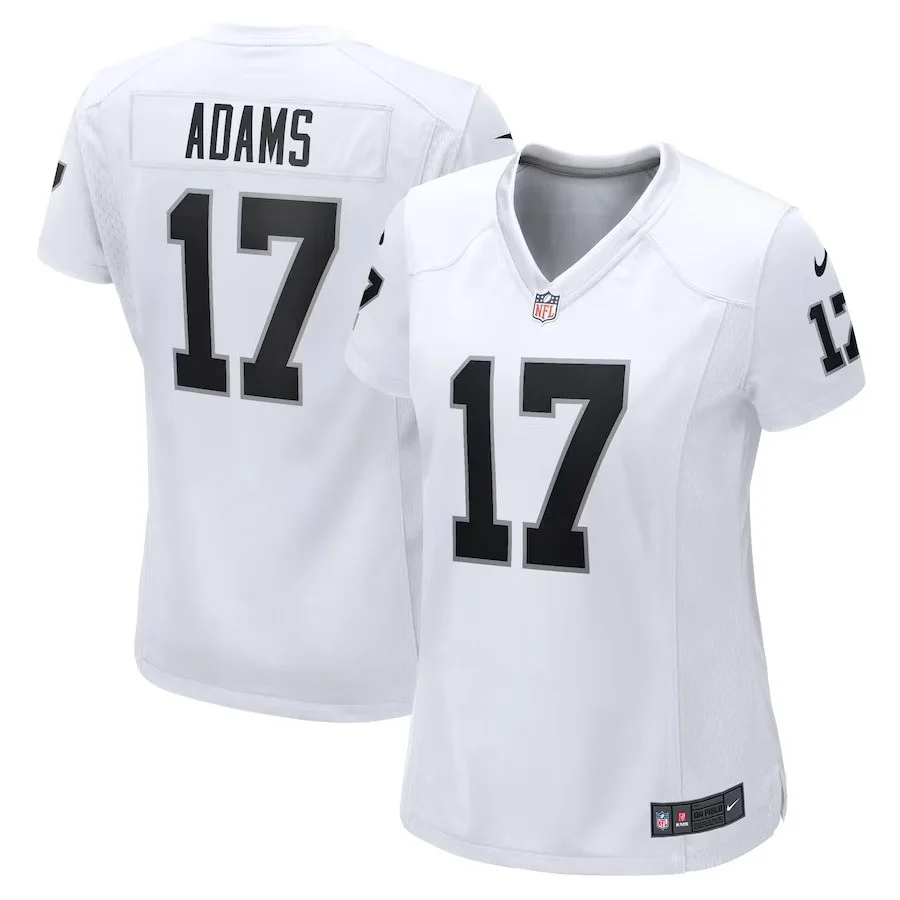 Woman's Davante Adams Las Vegas Raiders Road Game Jersey - White -
