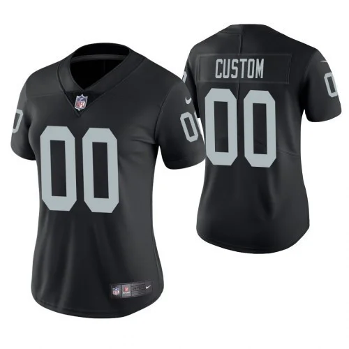 Woman's Las Vegas Raiders Black Game Customized Jersey -