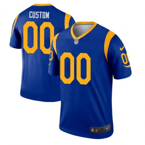 Men's Los Angeles Rams Royal Legend Customized Jersey -