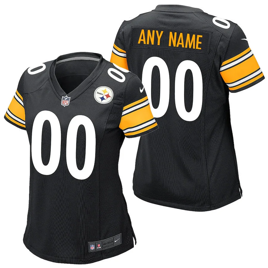 Woman's  s Pittsburgh Steelers Home Game Jersey - Custom -