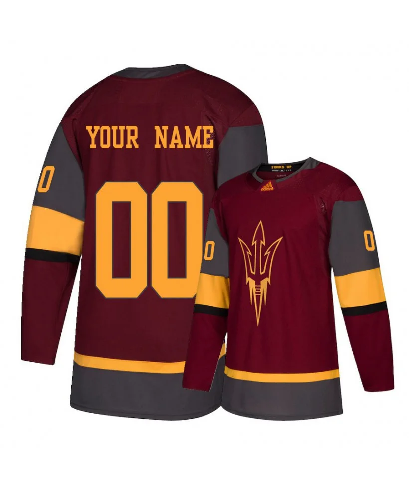 Men's Arizona State Sun Devils Maron Custom Jersey -
