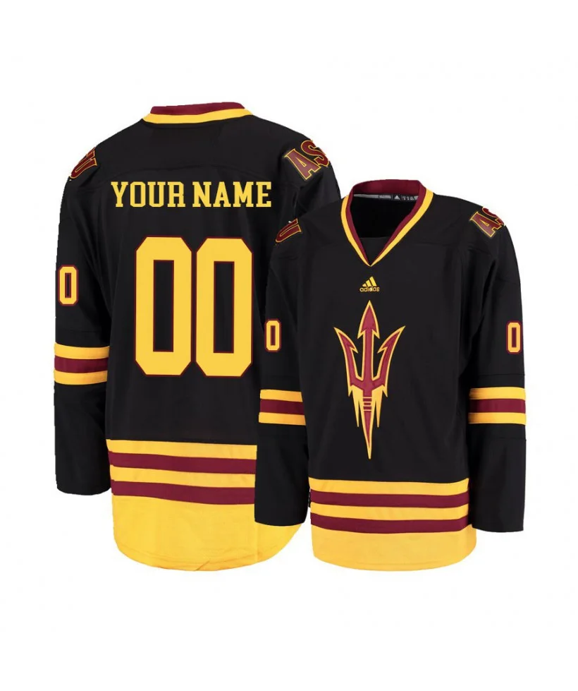 Youth's Arizona State Sun Devils Black Custom Jersey -