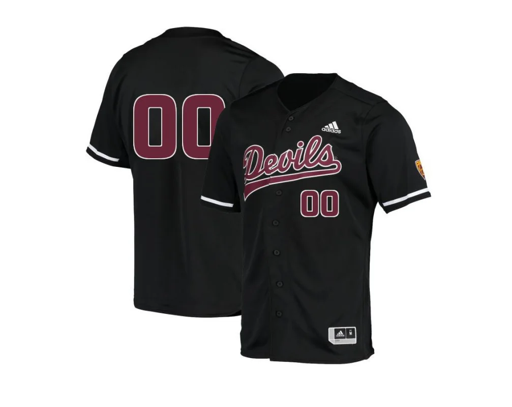 Youth's Arizona State Sun Devils Black  Custom Jersey College Baseball
