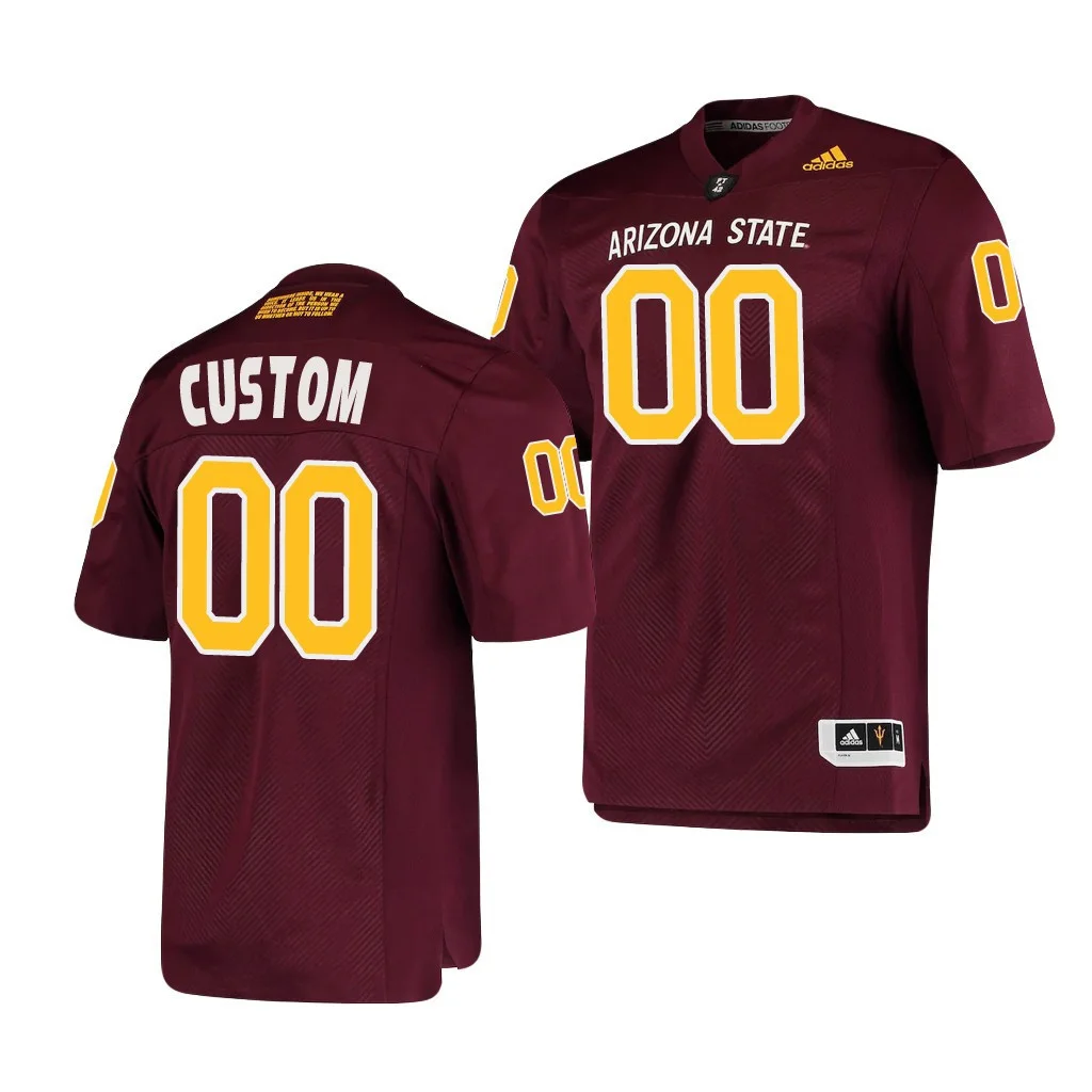 Youth's  Arizona State Sun Devils Custom Maroon College Football Premier Jersey -