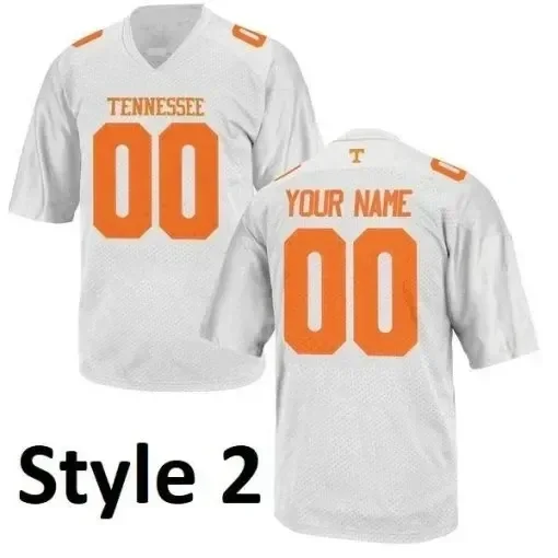 Men's Tennessee Volunteers Style Customizable Football Jersey Style 2 Jersey , NCAA jerseys -