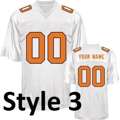 Men's Tennessee Volunteers Style Customizable Football Jersey Style 3 Jersey , NCAA jerseys -