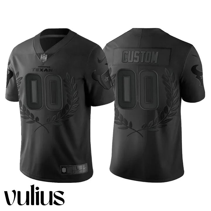 Custom Texans Jersey, Black Men's Jersey, Vapor Limited Jersey -