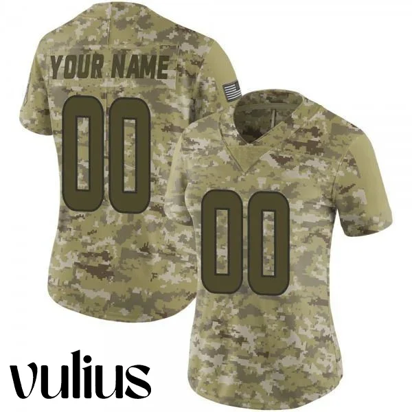 Custom Texans Jersey, Camo Woman's Jersey, 2018 Salute to Service Jersey -