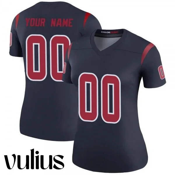 Custom Texans Jersey, Navy Legend Woman's Jersey, Color Rush Jersey -