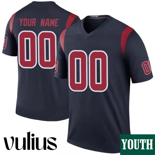 Custom Texans Jersey, Navy Legend Youth's Jersey, Color Rush Jersey -