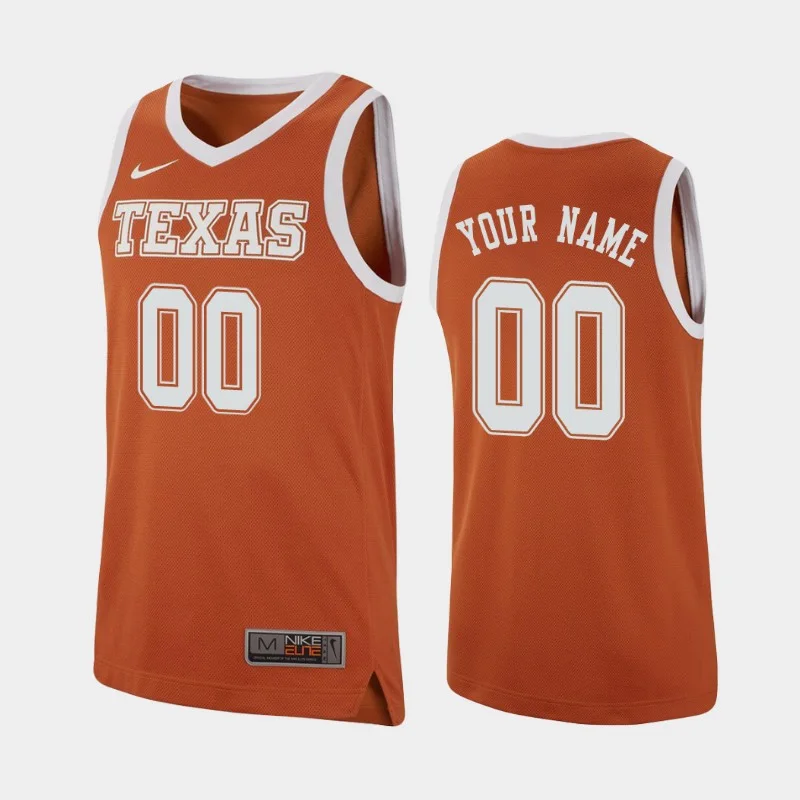 Youth's Texas Longhorns Texas Orange  Custom Jersey