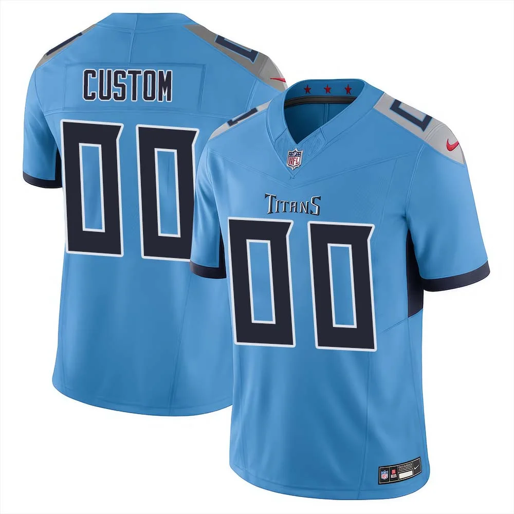 Custom Tennessee Titans Light Blue Vapor F.U.S.E. Limited Jersey -