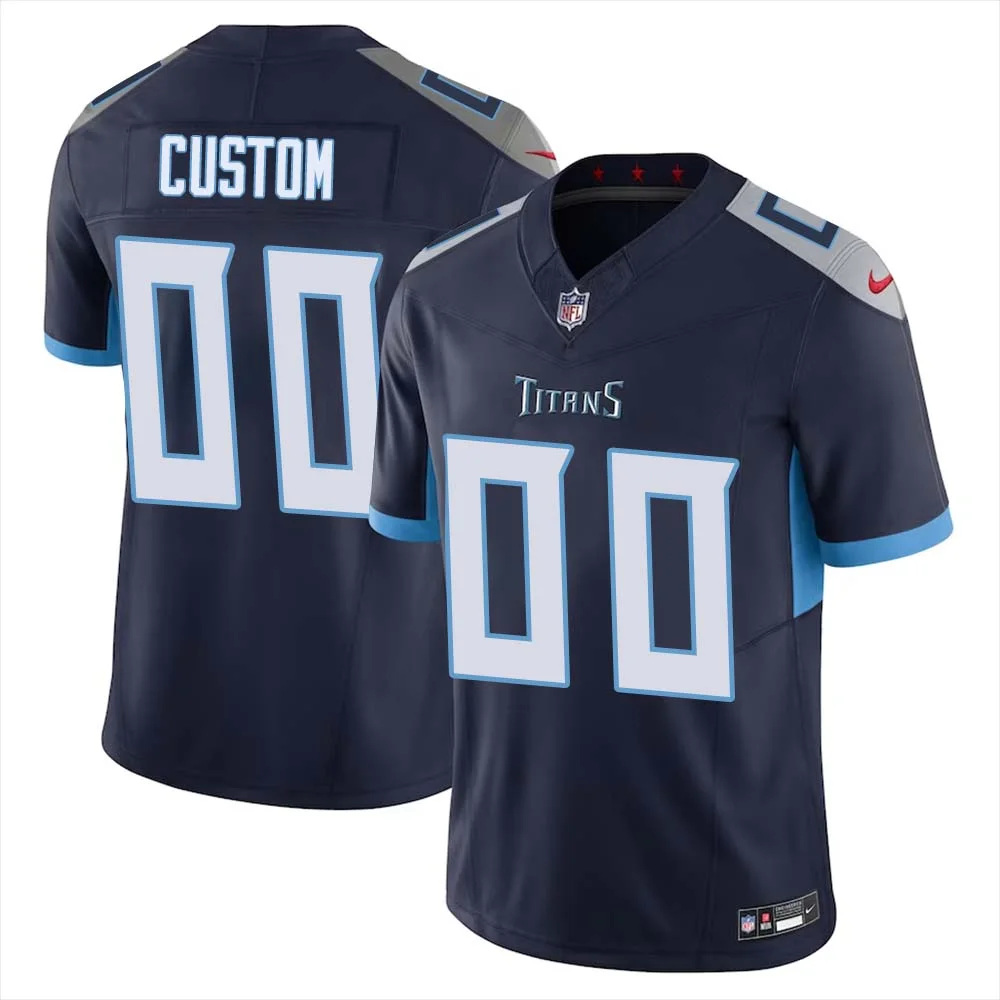 Custom Tennessee Titans Navy Vapor F.U.S.E. Limited Jersey -