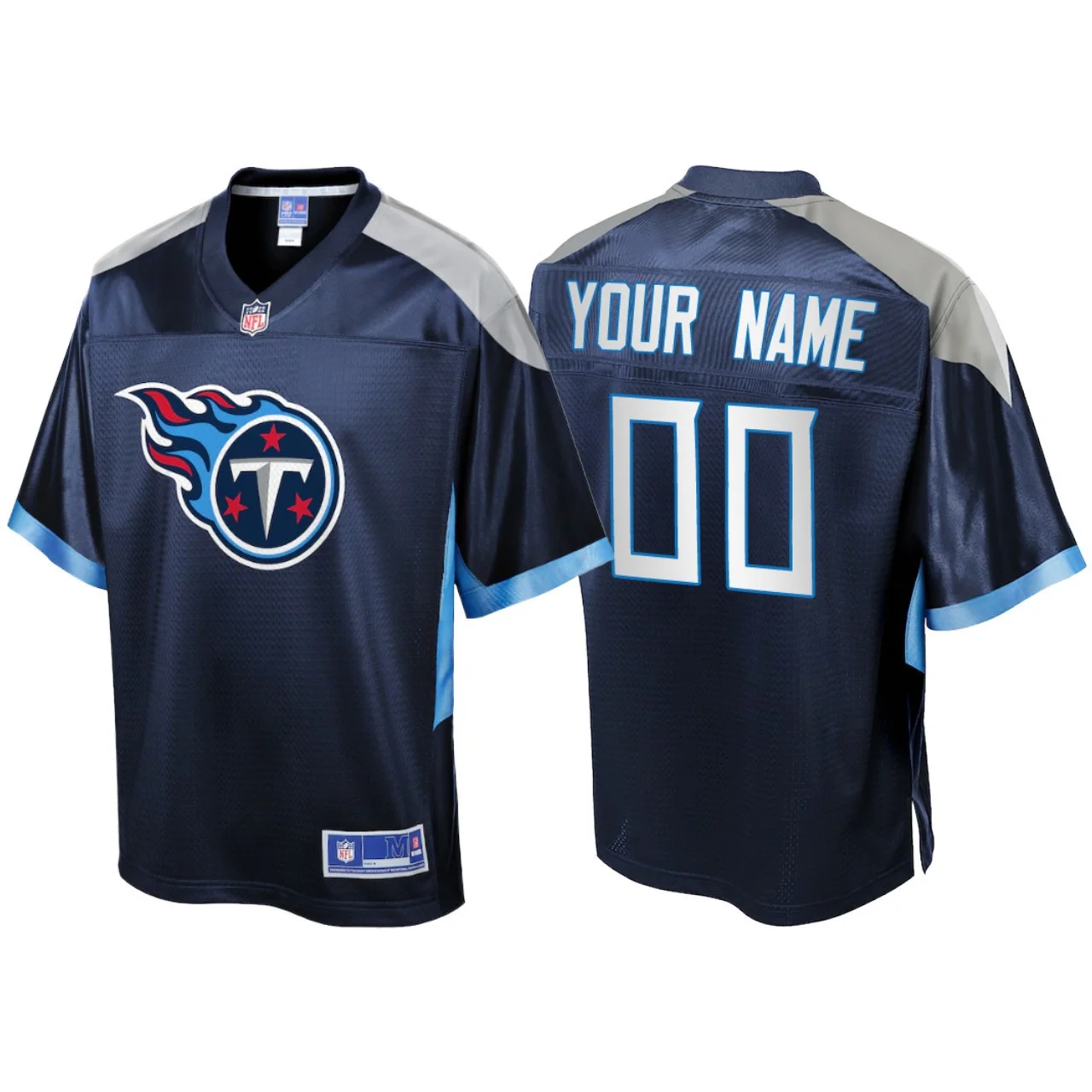 Men's Tennessee Titans Custom Icon Jersey - Navy -