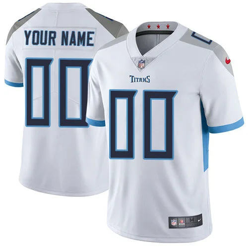 Men's Tennessee Titans White Road Customized Vapor Untouchable Limited Jersey -