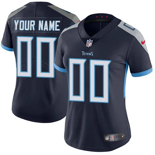 Woman's Tennessee Titans Navy Blue Hom Customized Vapor Untouchable Limited Jersey -