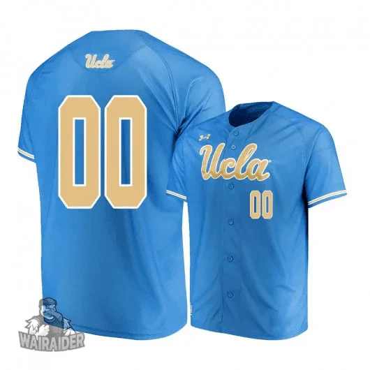Men's  Custom  Under Armour UCLA Bruins Blue Jersey -