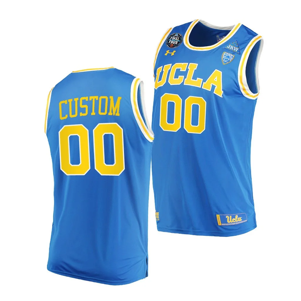 Men's UCLA Bruins Custom 2021 March Madness Final Four Blue PAC-12 Jersey -