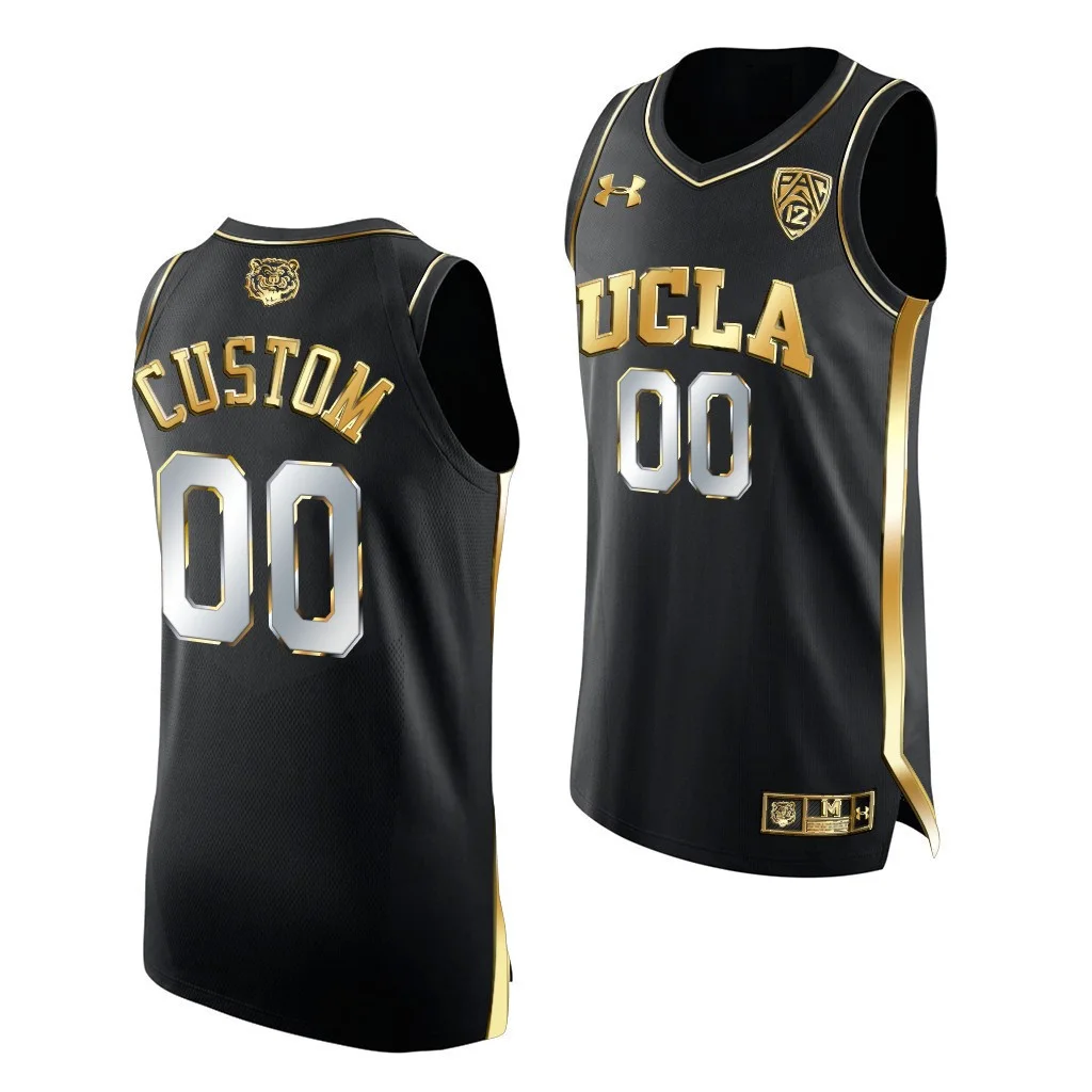 Youth's Custom UCLA Bruins 2021 March Madness Elite 8 Black Golden  Jersey -