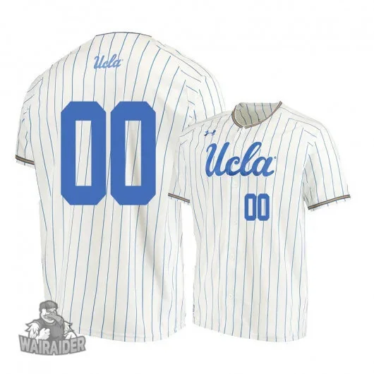 Youth's  Custom  Under Armour UCLA Bruins Beige Jersey -