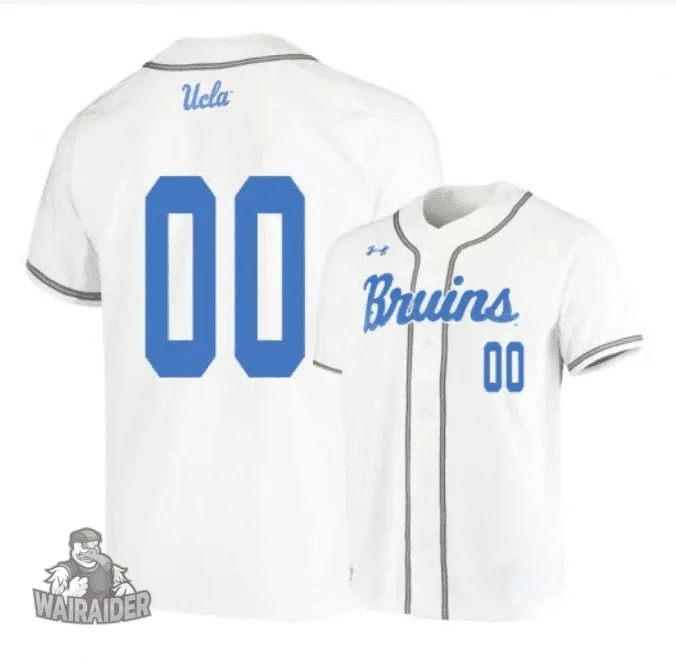 Youth's  Custom  Under Armour UCLA Bruins White Jersey -