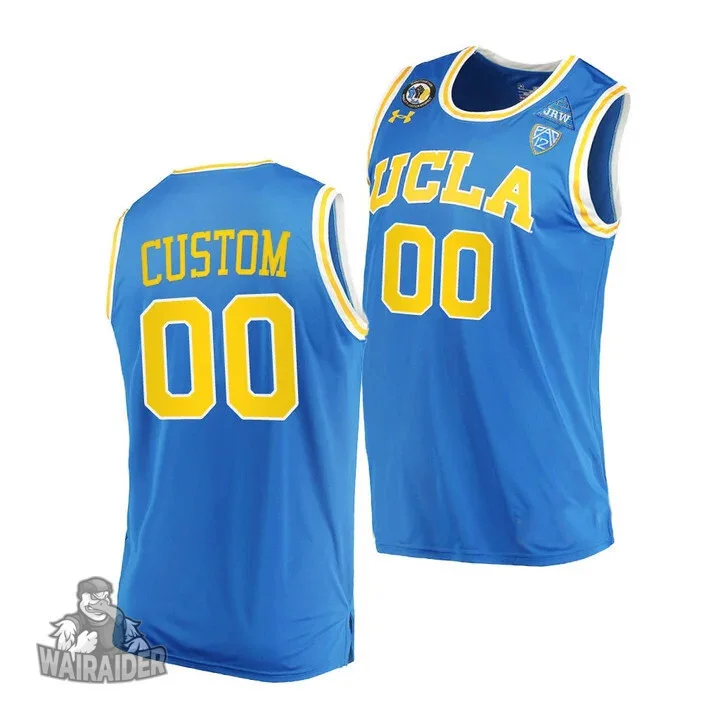 Youth's UCLA Bruins Custom 2021 March Madness PAC-12 Blue Stand Together Jersey Honor John R. Wooden -