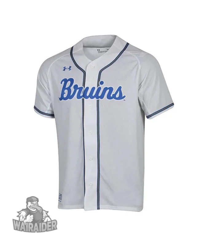 Youth's Under Armour UCLA Bruins Gray Custom Baseball Jersey -