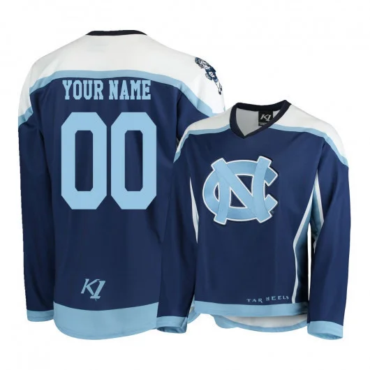 Men's Custom North Carolina Tar Heels Blue Jersey -