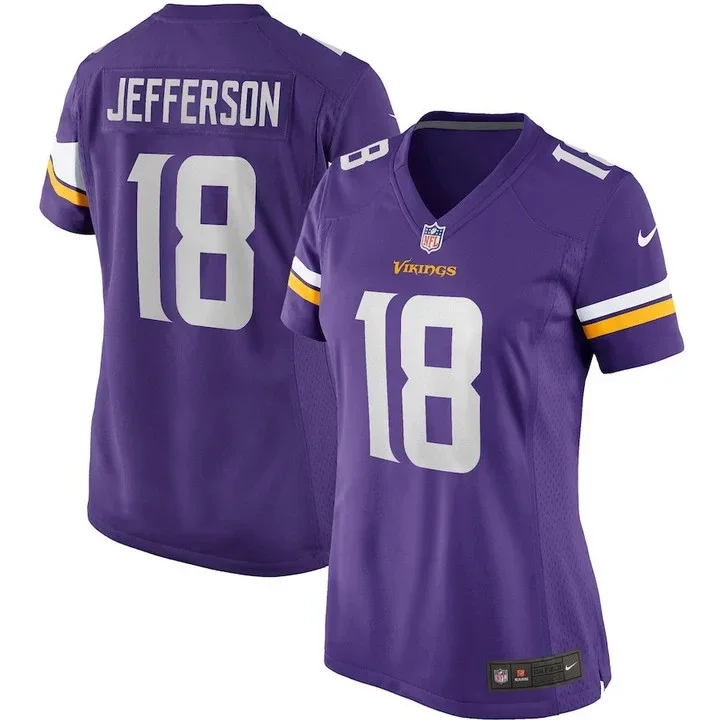 Woman's Justin Jefferson Purple Minnesota Vikings Player Game Jersey -