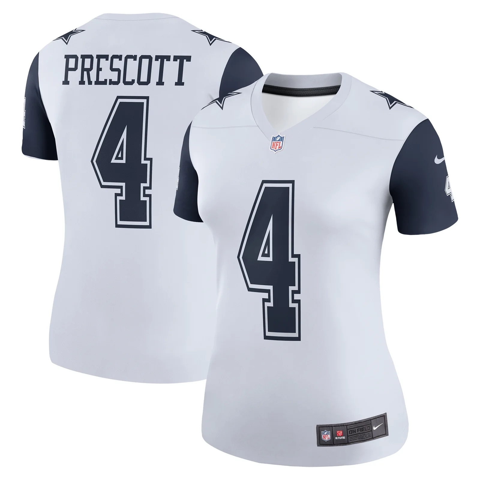 Dak Prescott Dallas Cowboys Woman's Color Rush Legend Player Jersey - White -