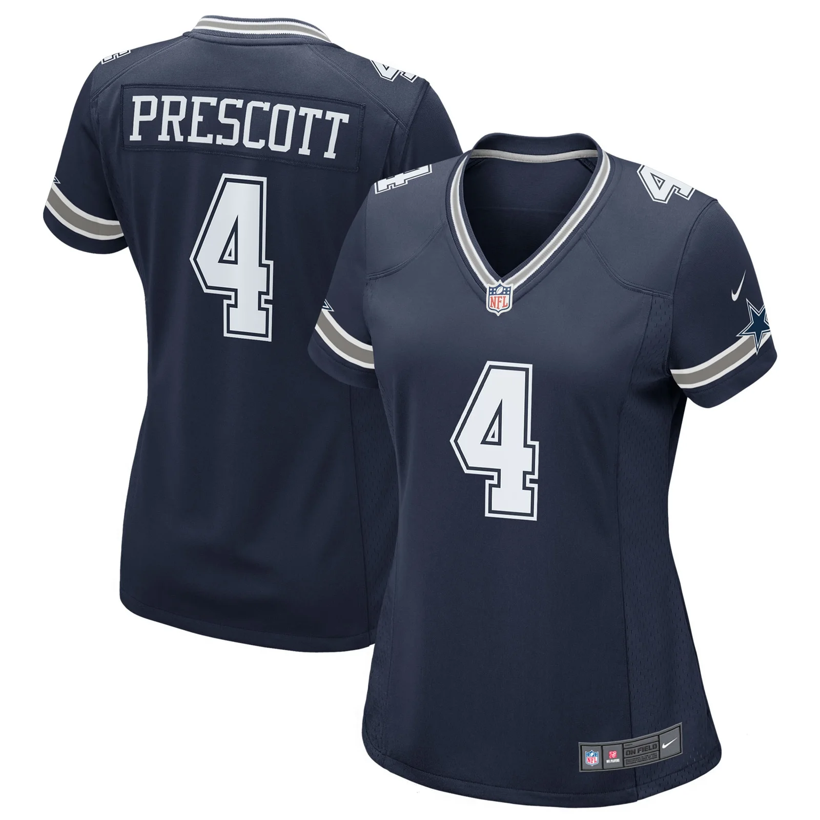 Dak Prescott Dallas Cowboys Woman's Game Team Jersey - Navy -