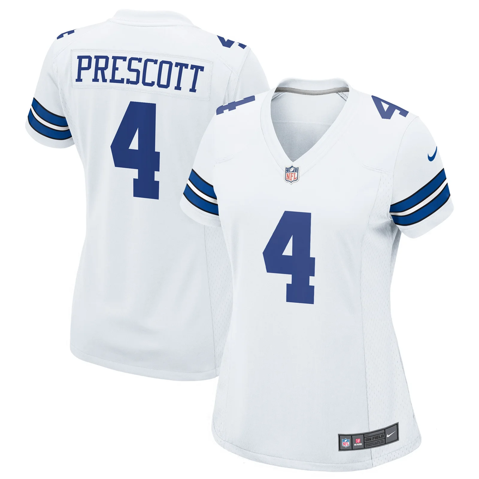 Dak Prescott Dallas Cowboys Woman's Team Game Jersey - White -