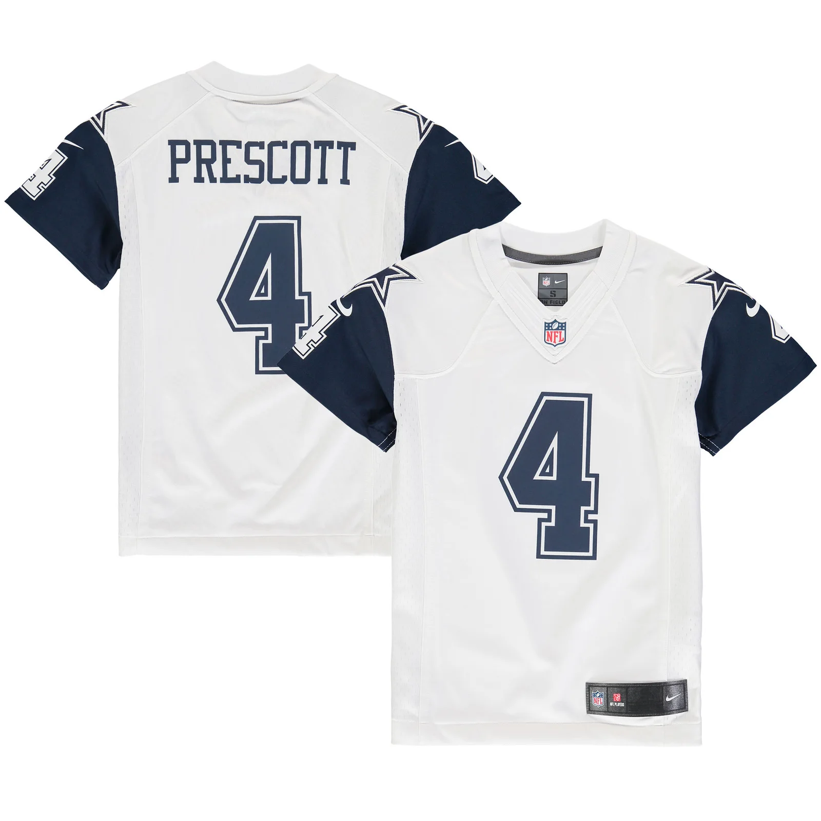 Dak Prescott Dallas Cowboys Youth Color Rush Game Jersey - White -