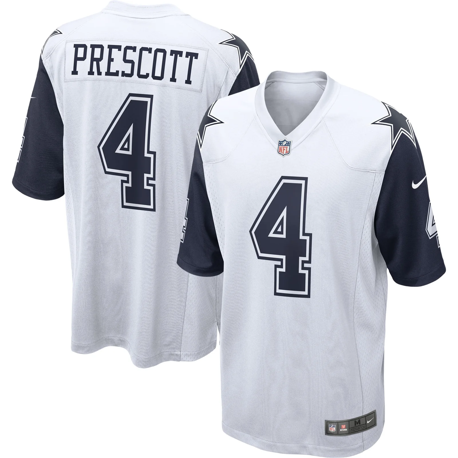 Men's Dak Prescott Dallas Cowboys Alternate Game Jersey - White -