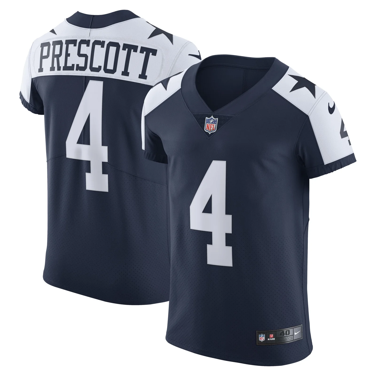 Men's Dak Prescott Dallas Cowboys Alternate Vapor Elite Player Jersey - Navy -