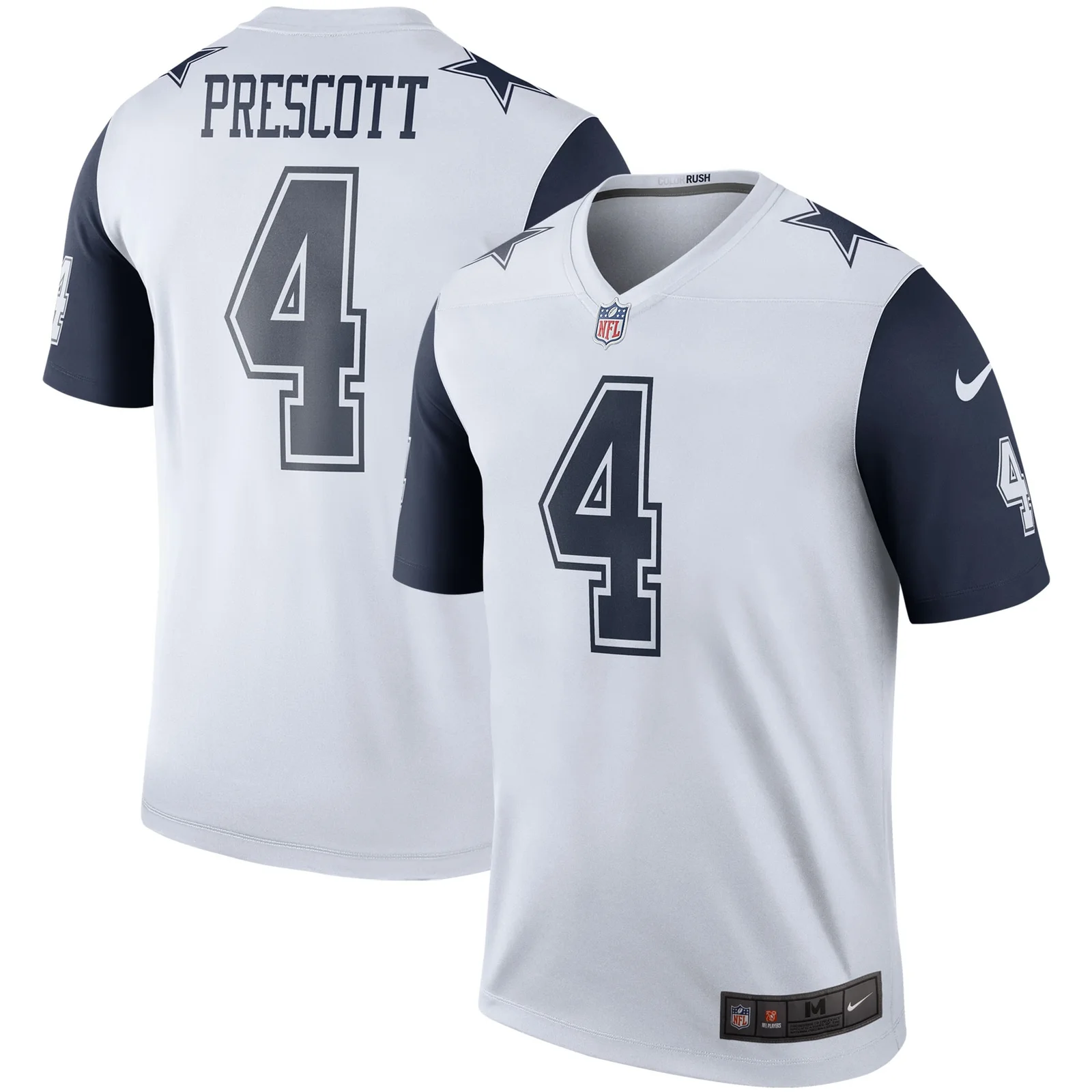 Men's Dak Prescott Dallas Cowboys Color Rush Legend Player Jersey - White -