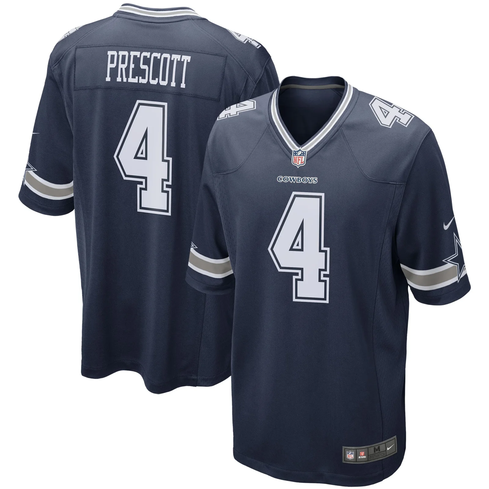 Men's Dak Prescott Dallas Cowboys Game Team Jersey - Navy -