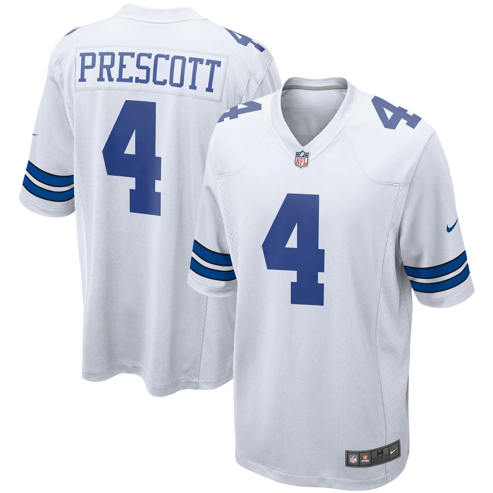 Men's Dak Prescott Dallas Cowboys Game Team Jersey - White -
