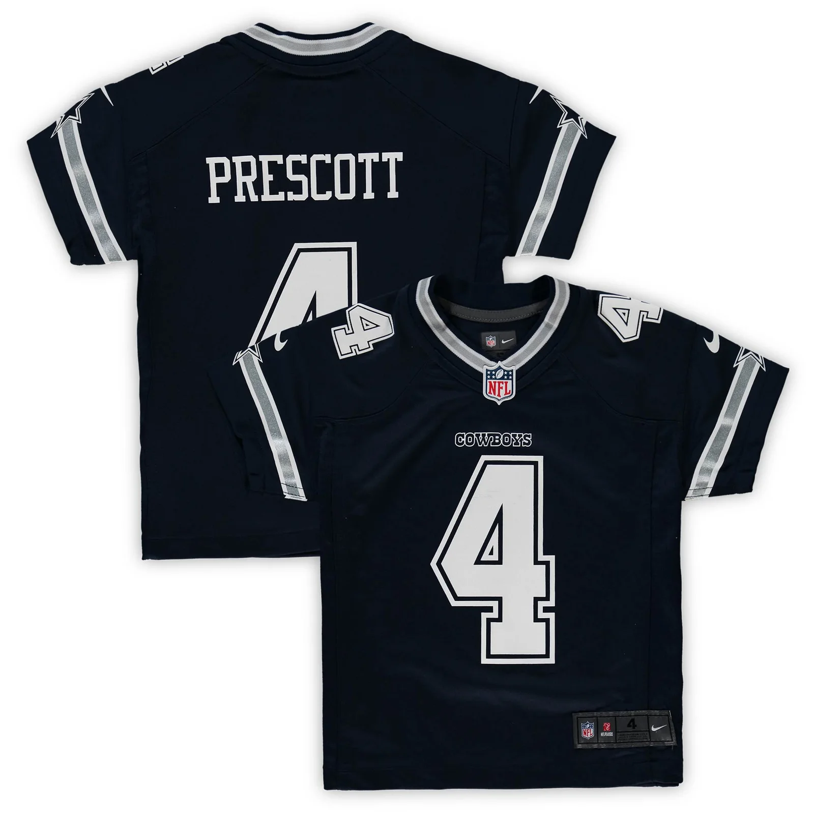 Men's Dak Prescott Dallas Cowboys Preschool Team Game Jersey - Navy -