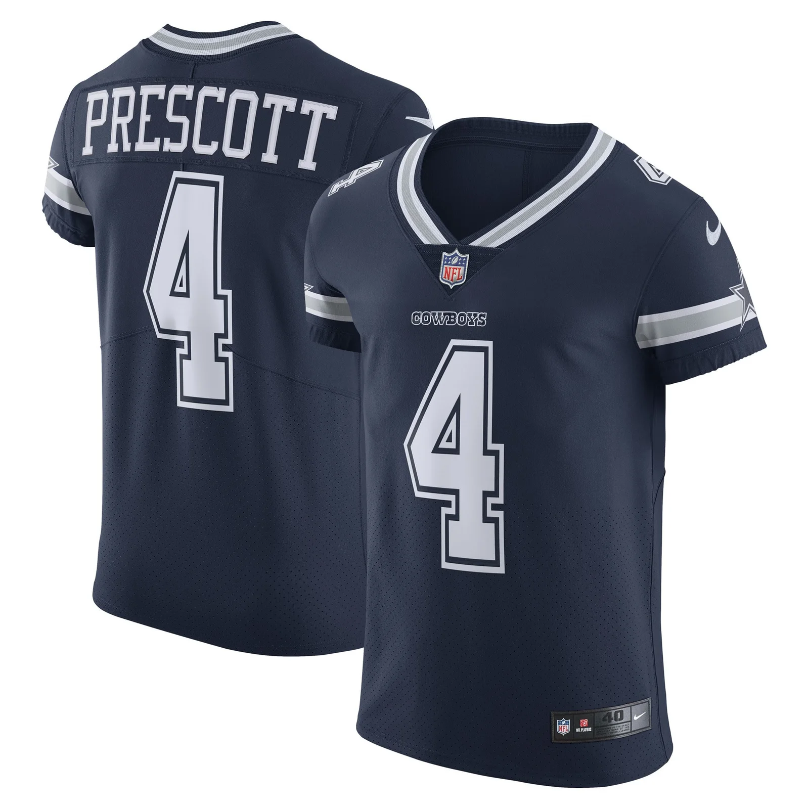 Men's Dak Prescott Dallas Cowboys Vapor Elite Player Team Jersey - Navy -