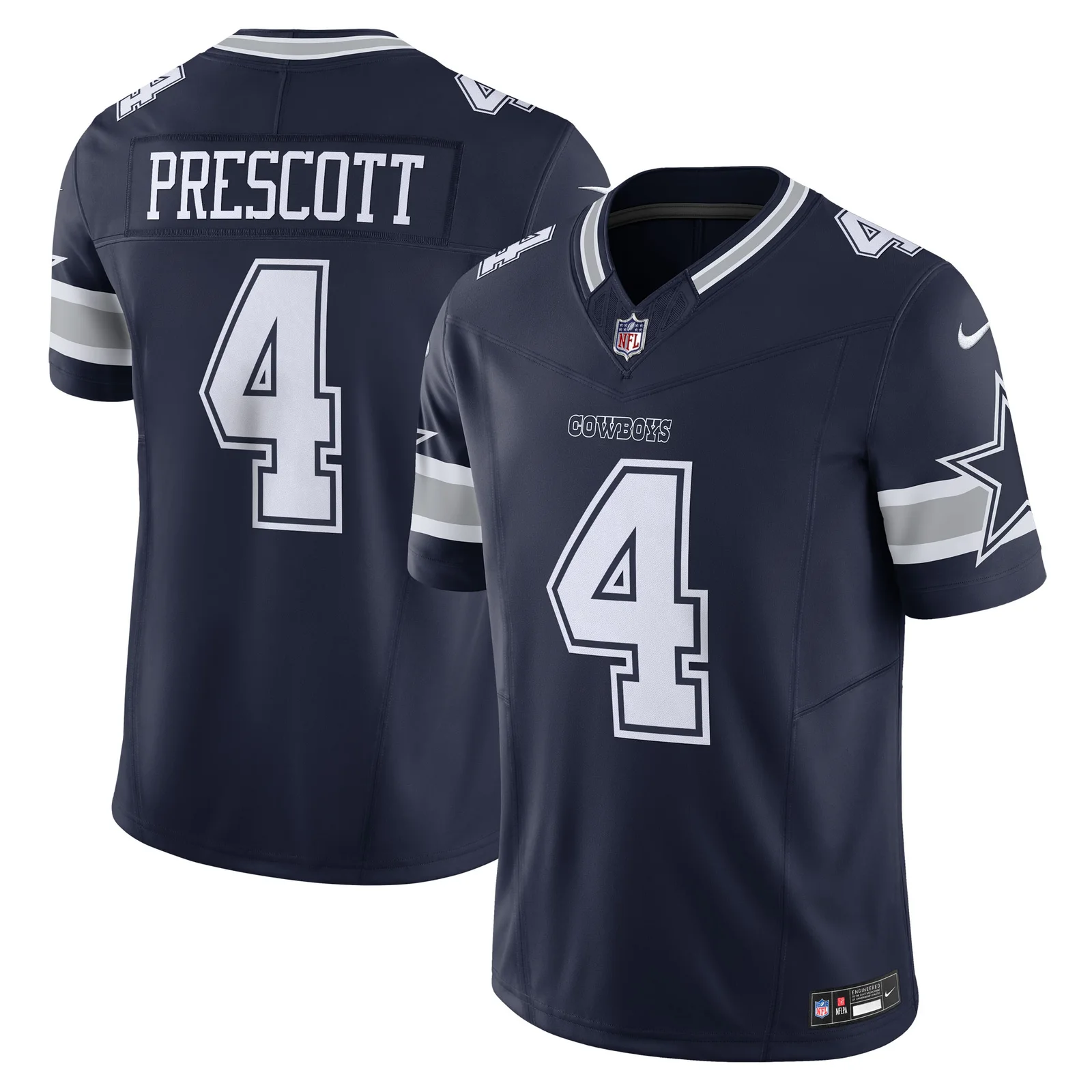 Men's Dak Prescott Dallas Cowboys Vapor F.U.S.E. Limited Jersey - Navy -