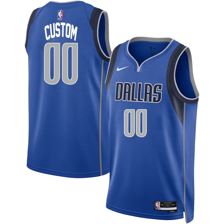 Custom Dallas Mavericks Nike Unisex Swingman Jersey - Icon Edition - Blue -