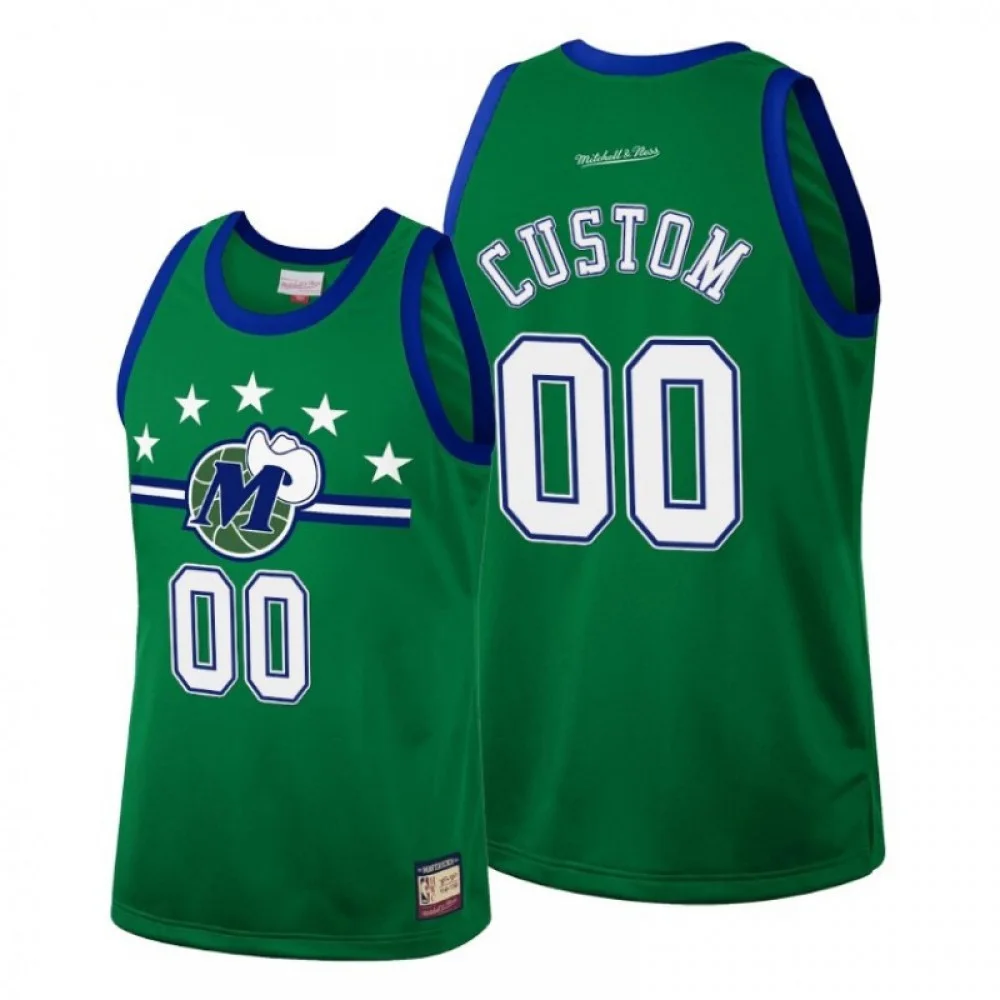 Men's CUSTOM DALLAS MAVERICKS TEAM HERITAGE TANK JERSEYS -