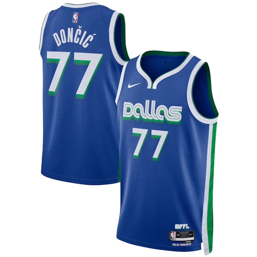 Woman's Luka Doncic Dallas Mavericks 2022/23 Swingman Jersey - City Edition - Blue -
