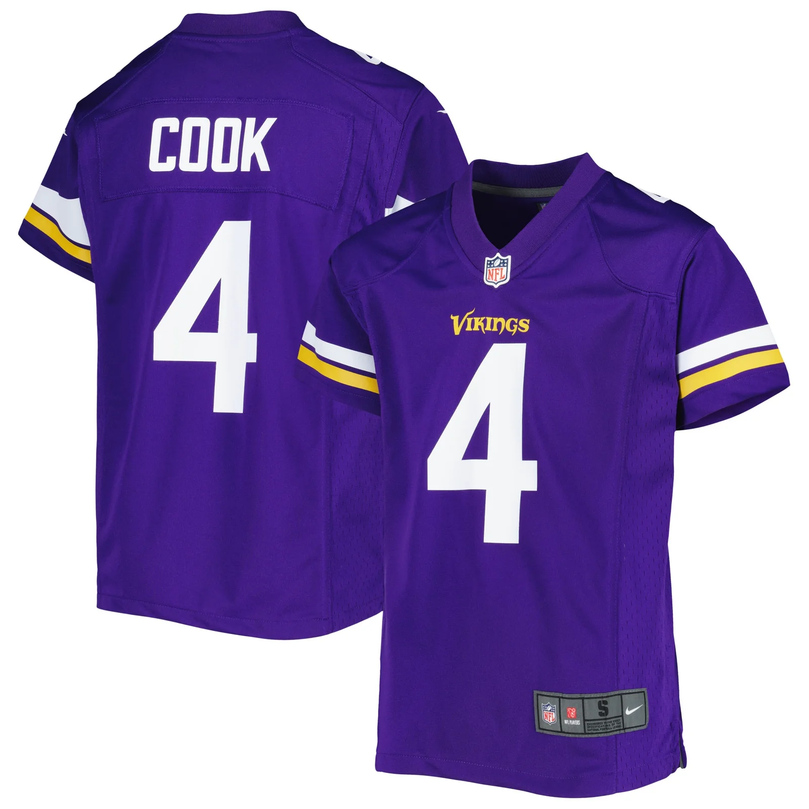 Dalvin Cook Minnesota Vikings Youth Team Game Jersey - Purple -