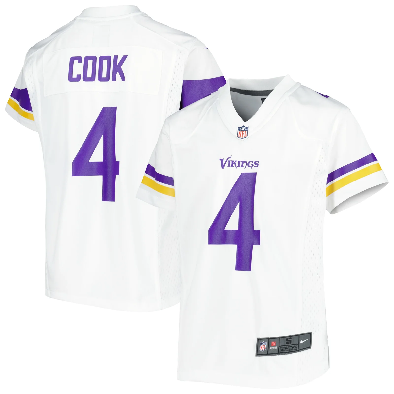 Dalvin Cook Minnesota Vikings Youth Team Game Jersey - White -