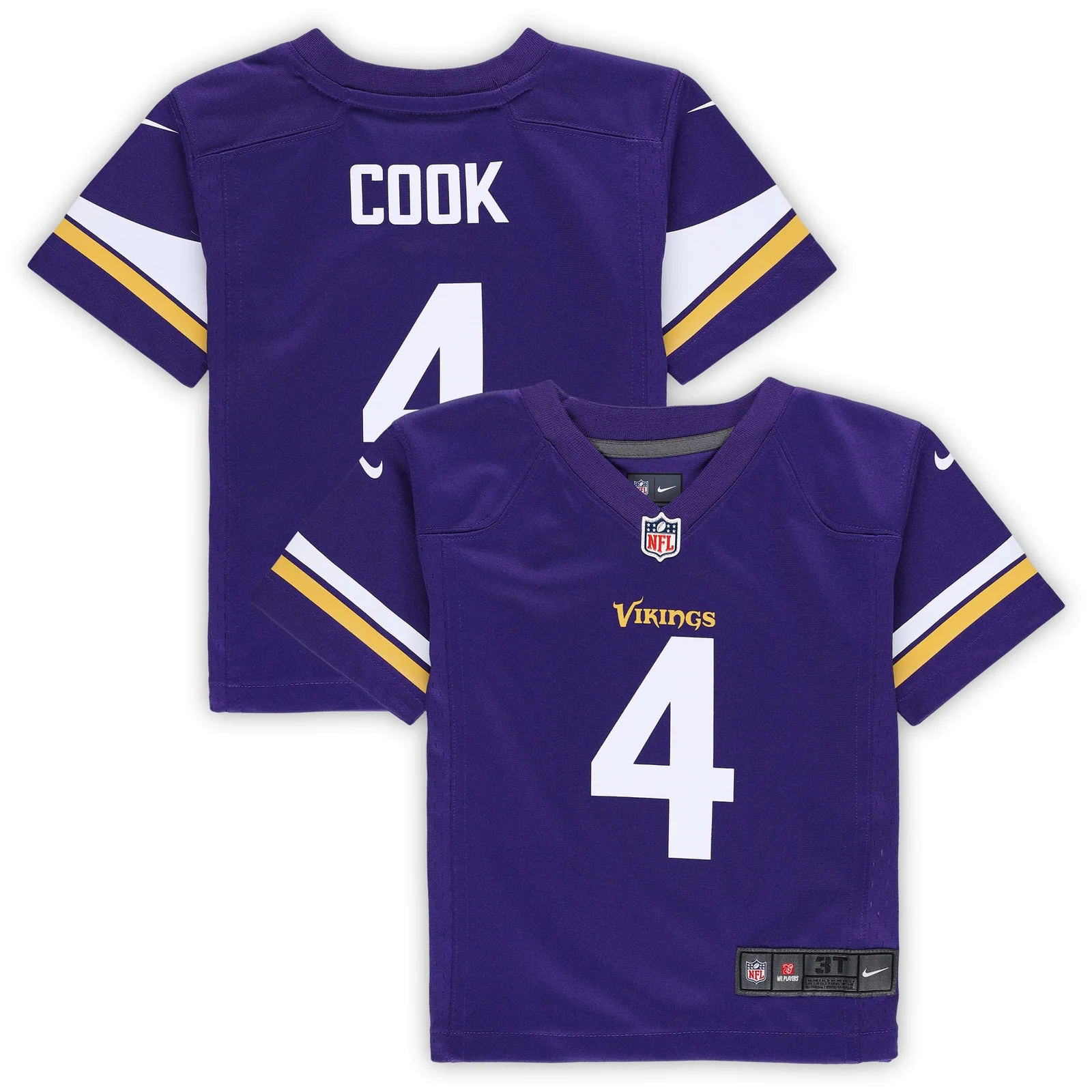 Men's Dalvin Cook Minnesota Vikings Toddler Game Jersey - Purple -