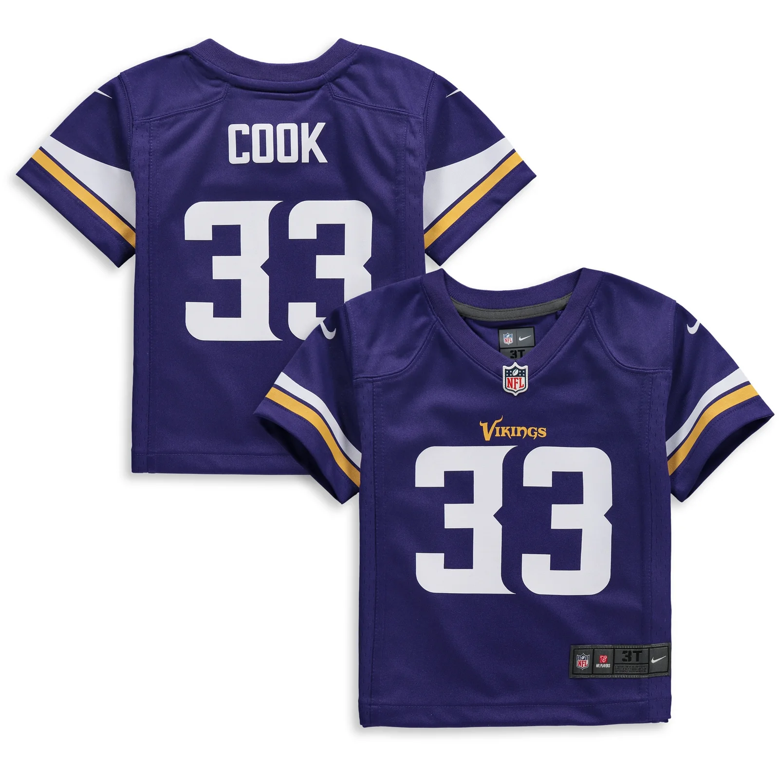 Men's Dalvin Cook Minnesota Vikings Toddler Player Game Jersey - Purple -