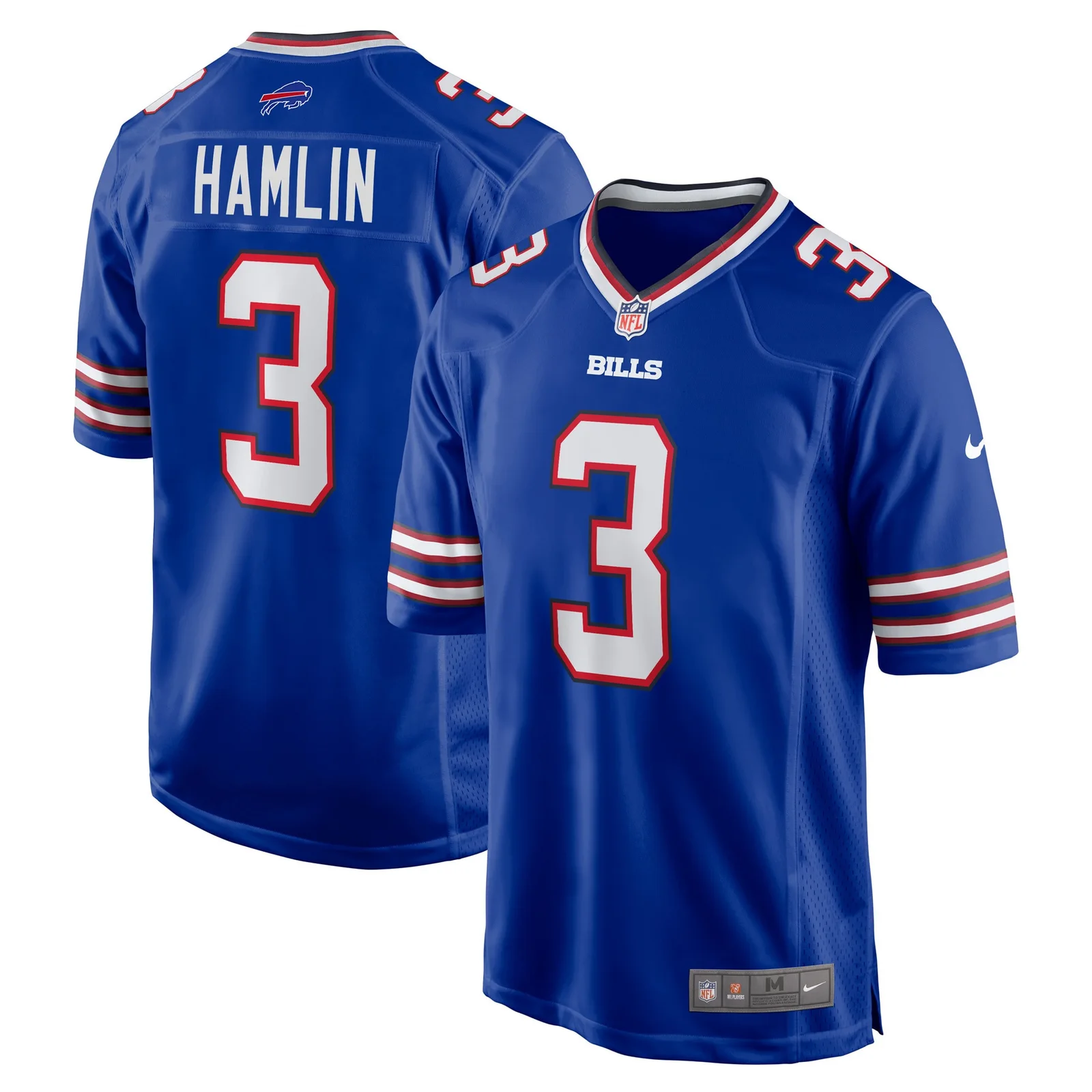 Men'sDamar Hamlin Buffalo Bills Game Jersey - Royal -
