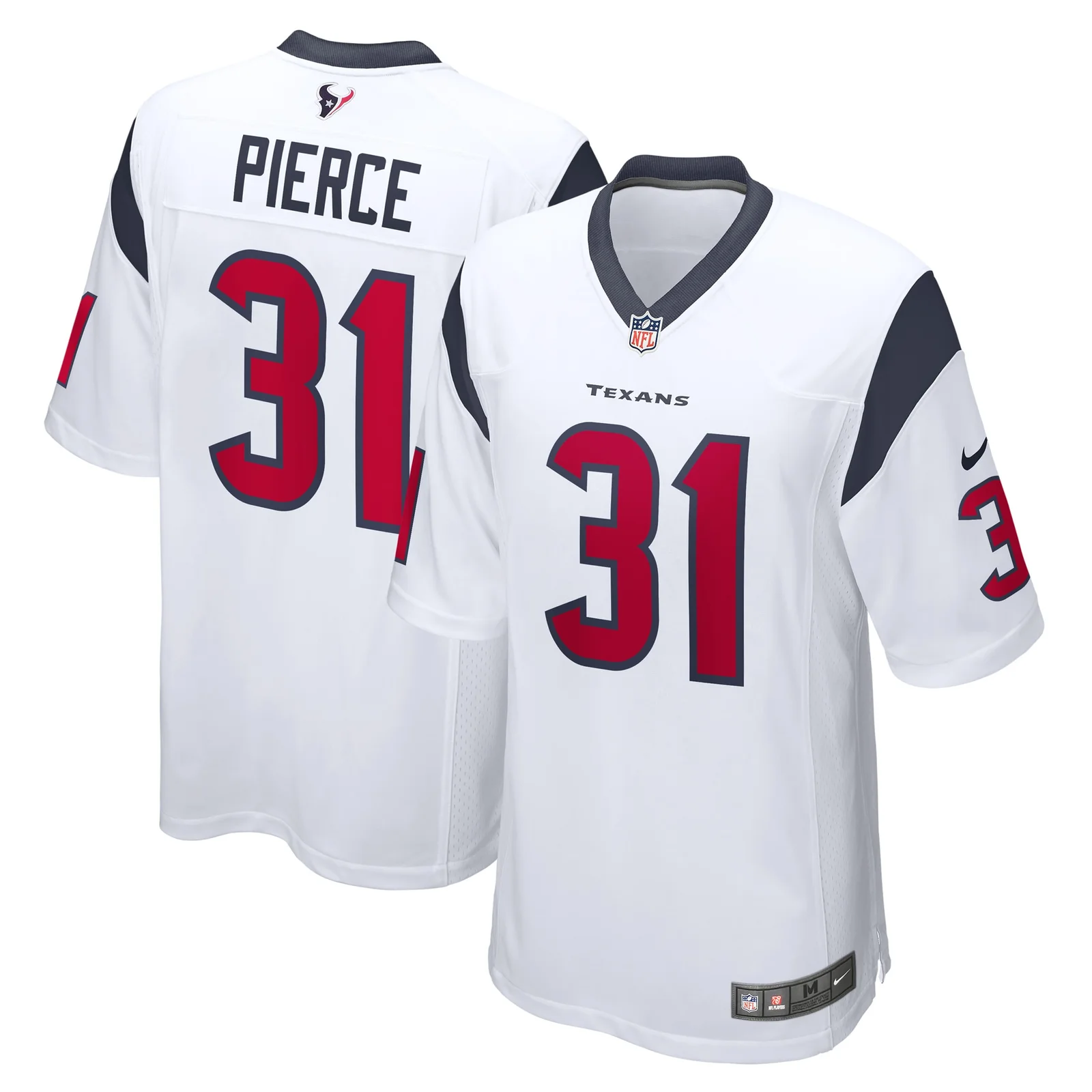 Men'sDameon Pierce Houston Texans Game Player Jersey - White -